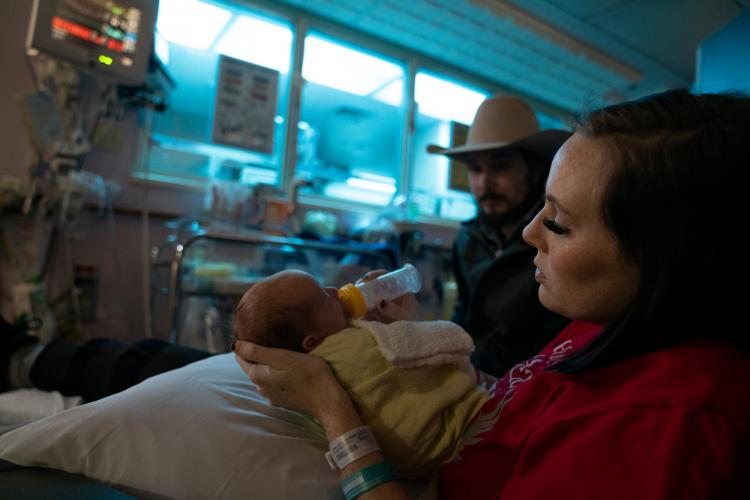 Mother and Baby in NICU