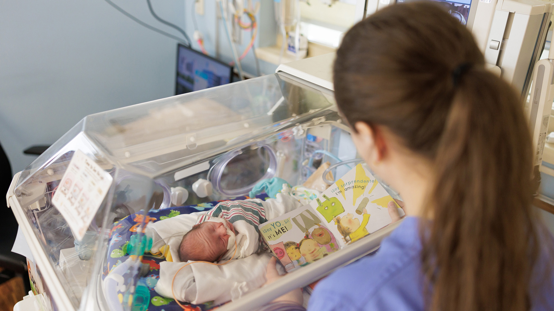 JPS Health Network NICU Read-a-Thon Nurse