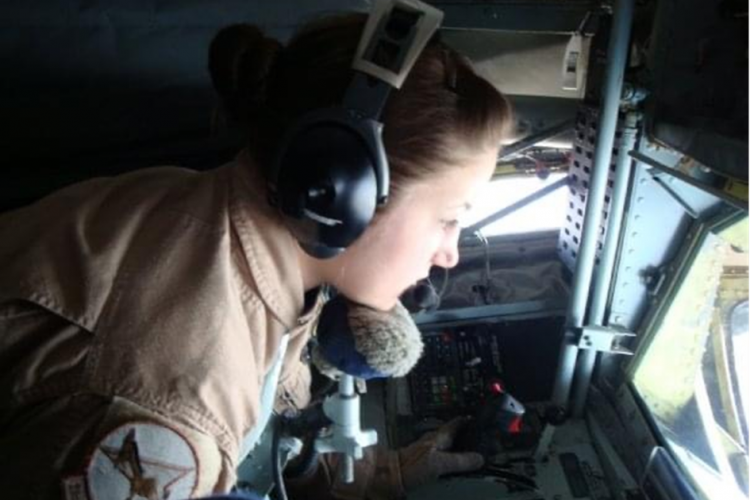 Registered Nurse Michele Pelletier served in the United States Air Force on a refueling tanker 