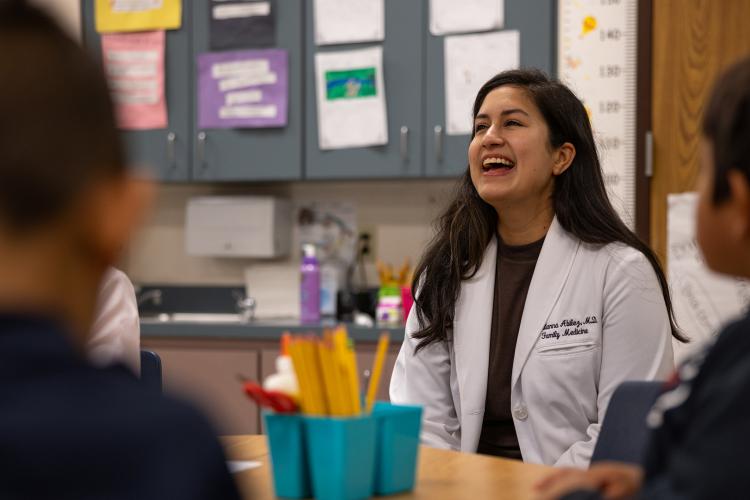 JPS Health Network, Rufino Mendoza Elementary School Career Day, FWISD, Dr. Cristianna Abilez. 